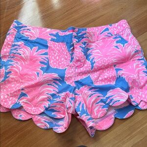 Lilly Pulitzer Pink and Blue High Waist Shorts